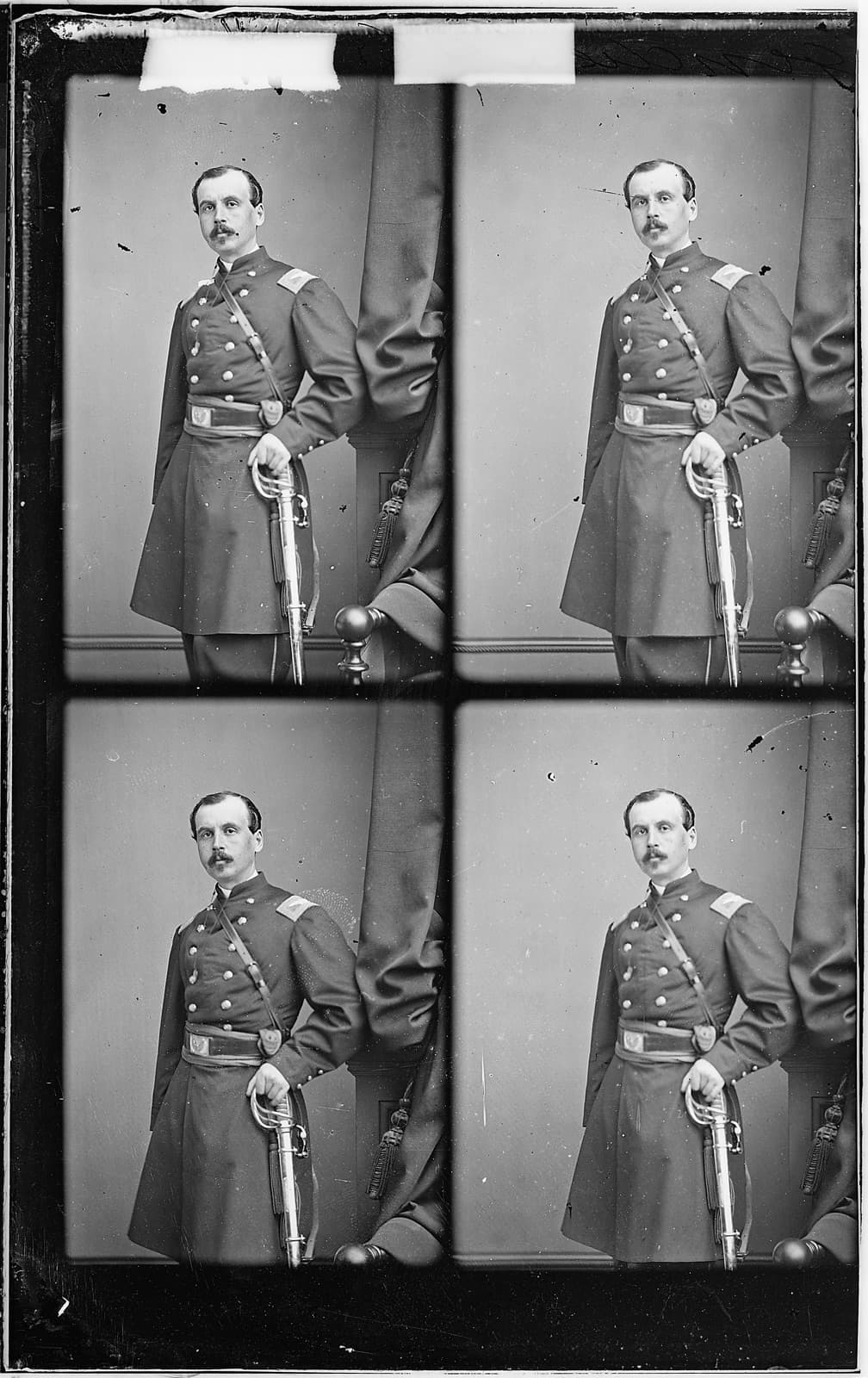 Charles Le Gendre, photographed by Mathew Brady during the Civil War. He lost an eye and took a ball through the nose in the fighting; in 1866 he became consul at Amoy, and the *Rover* affair landed on his desk.