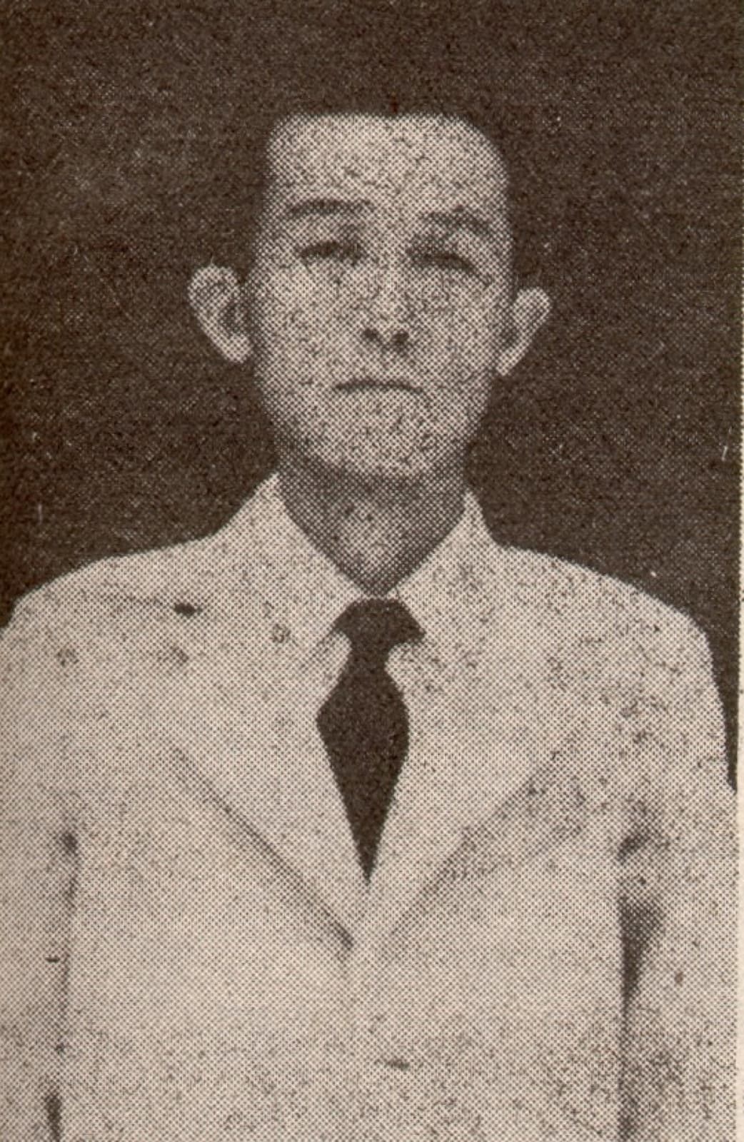 Yeh Chiu-mu, first deputy speaker of the Pingtung city assembly. In the February 28 Incident townspeople made him acting mayor; within days he was shot and his body paraded through the streets.