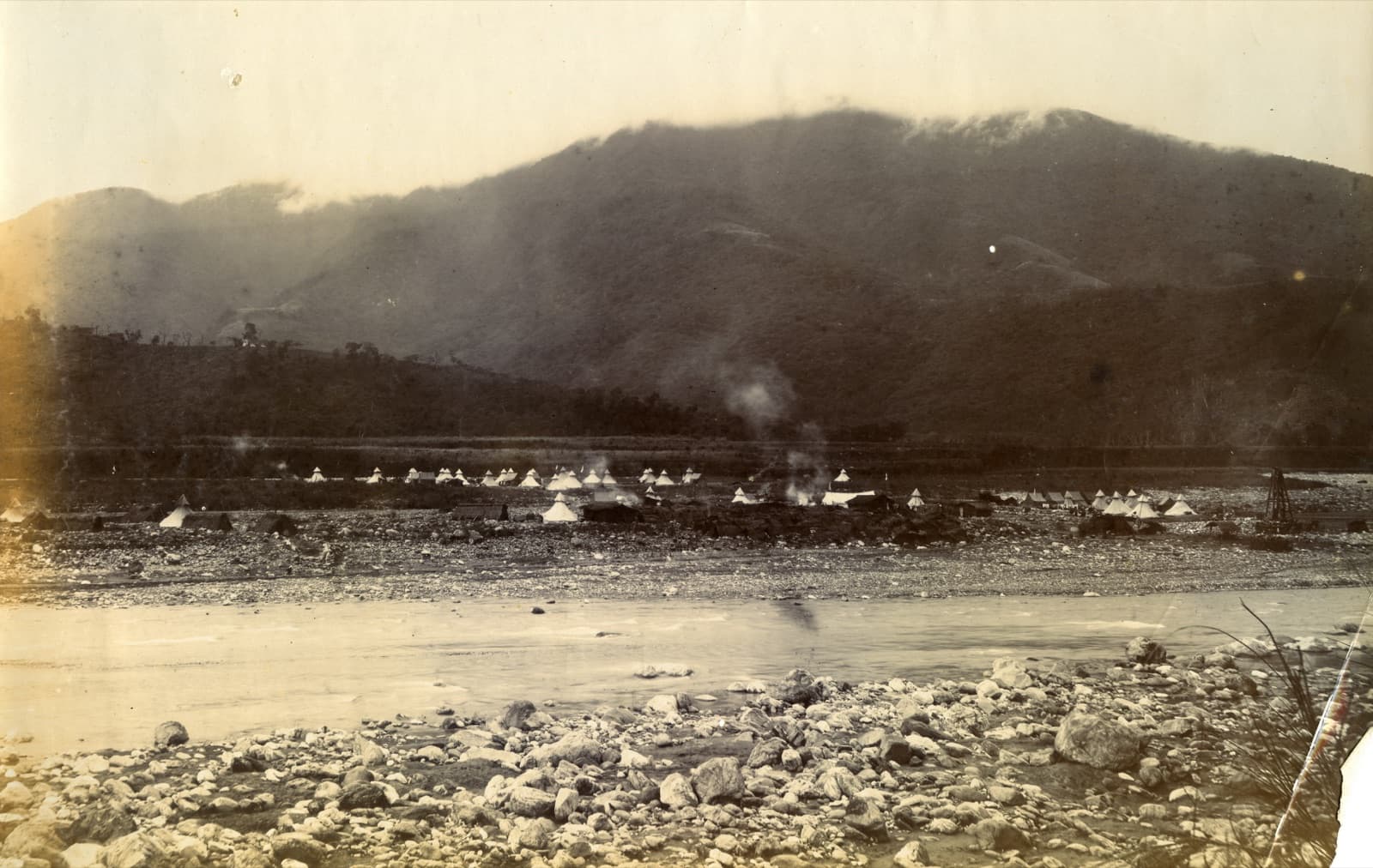 The Japanese army camped at Karenko, tents strung out along the riverbed. The Taroko campaign mobilised more than twenty thousand men against fewer than three thousand Truku.