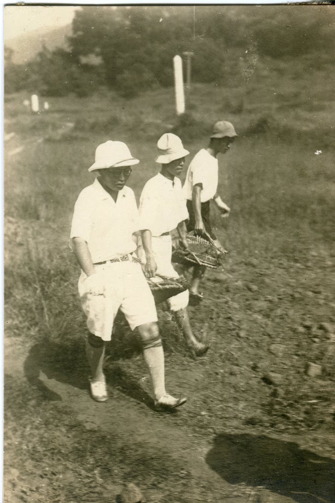 Students of Taihoku High School on wartime labour service, 1940. Timetables in secondary schools and above were cut through with labour and drill, and pupils were folded into production and air defence.
