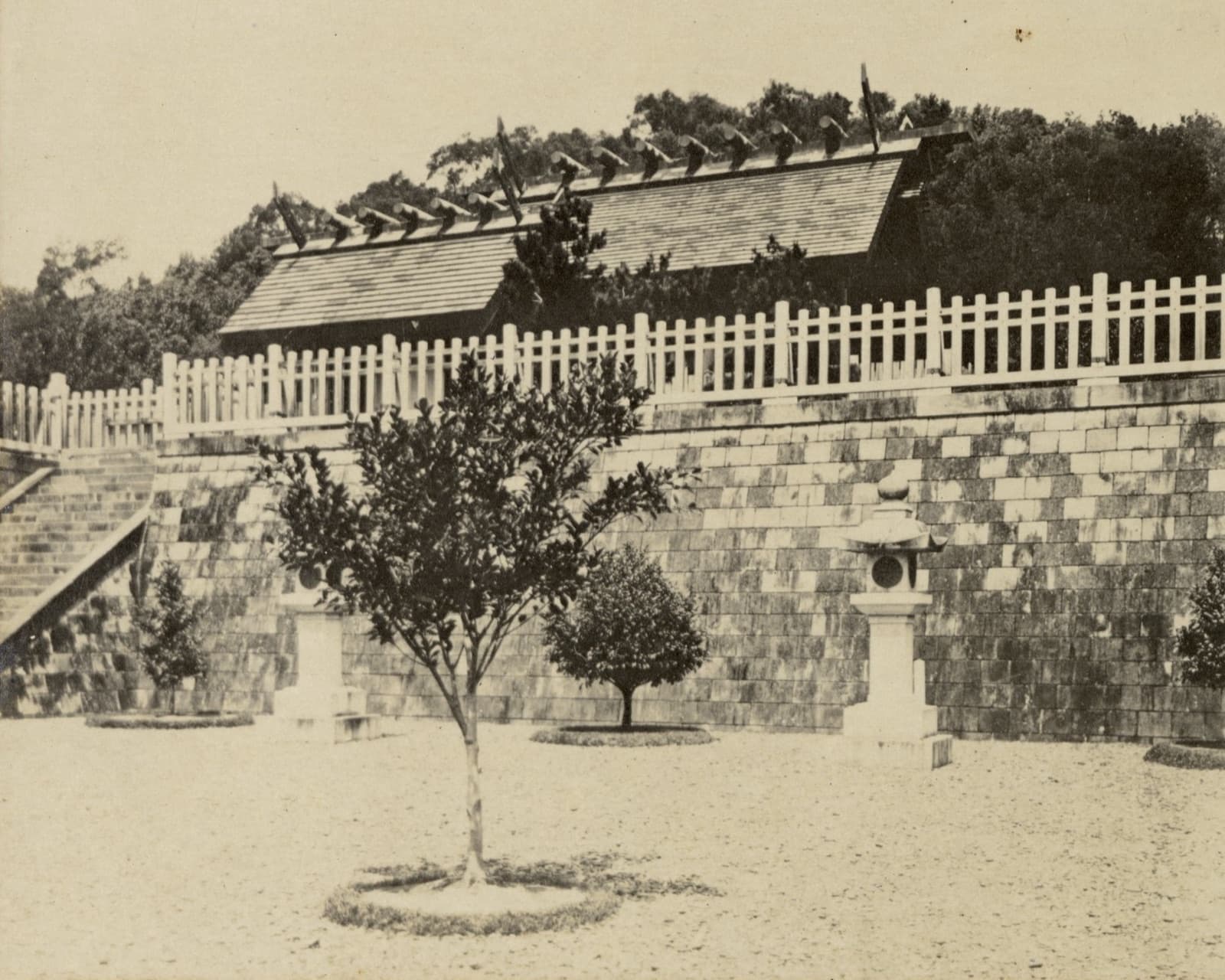 The main sanctuary of the Taiwan Shrine, photographed in 1917. The shrine had stood at Yuanshan since 1897, but only after 1937 did attendance become an obligation islanders could not avoid.